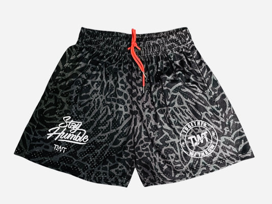 Elephant print Stay humble shorts