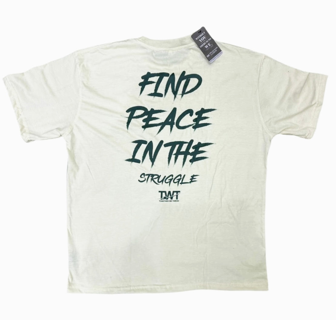 Find Peace Creme and Green