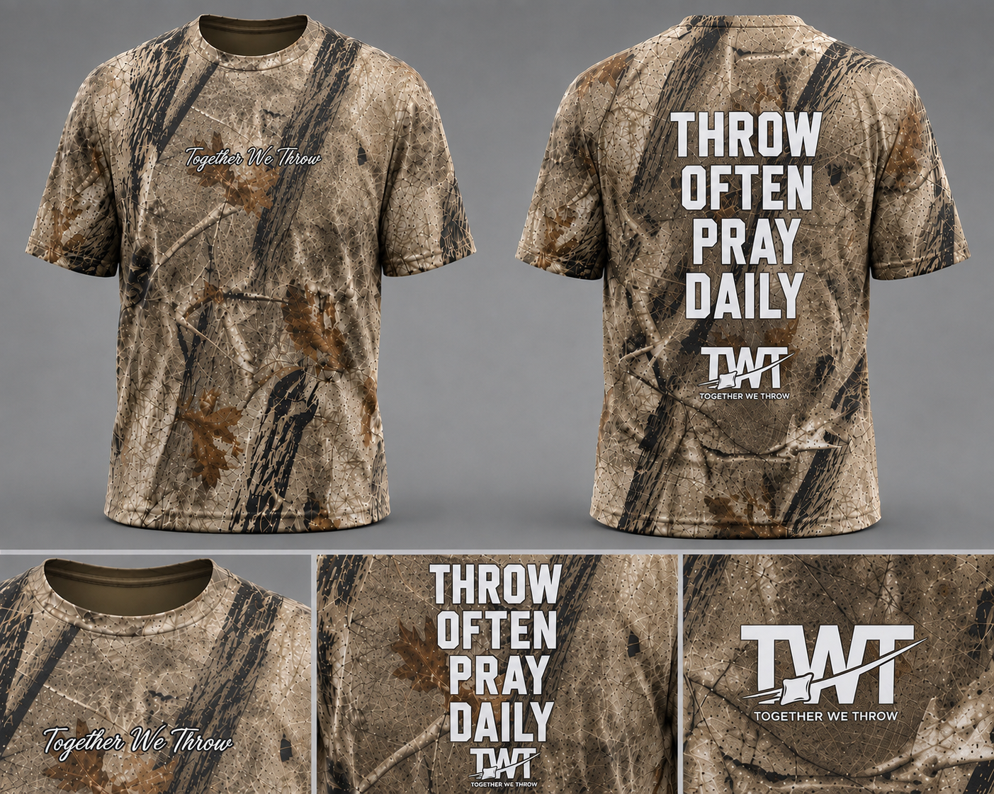 Pray daily camo t shirts